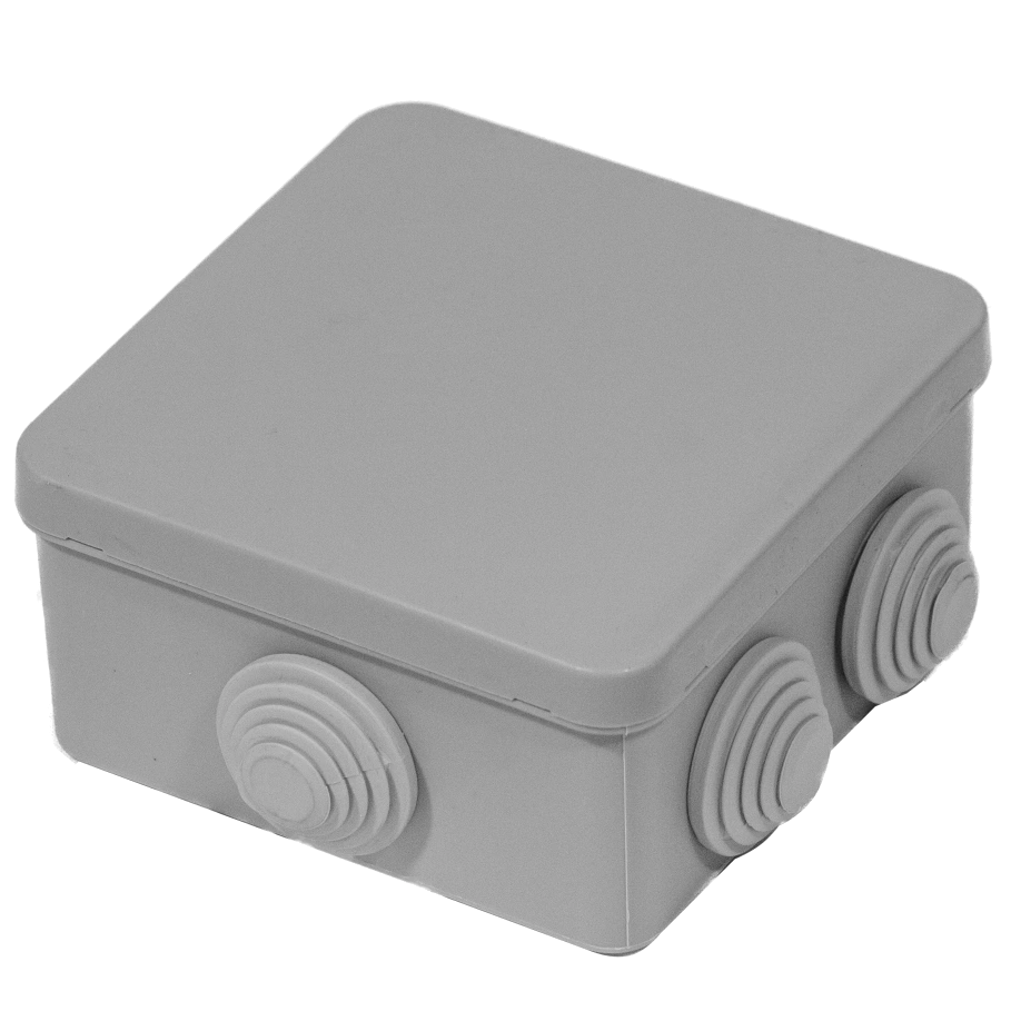 Коробка розподільна зовнішня квадратна (85х85х40) IP54, UEA Коробка розподільна зовнішня квадратна (85х85х40) IP54, UEA