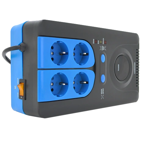 Стабілізатор напруги релейний  4xShuko, DC140-260V, AC220±8% Green Wave Winchester 2000VA (1400Вт)