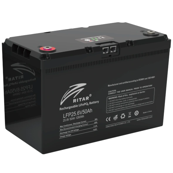 Батарея з bluetooth Ritar LFP25.6V50AH G3 Батарея з bluetooth Ritar LFP25.6V50AH G3