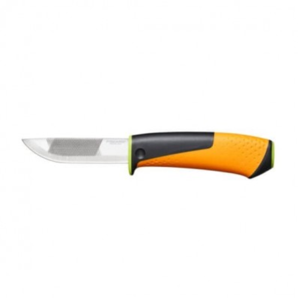 Нож для тяжелых работ с точилкой Fiskars 1023619 Нож для тяжелых работ с точилкой Fiskars 1023619