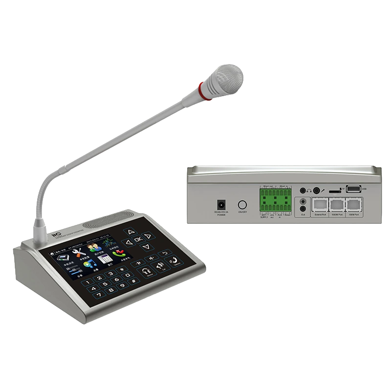 Настільний IP-пейджинговий мікрофон ITC T-7802 Настільний IP-пейджинговий мікрофон ITC T-7802