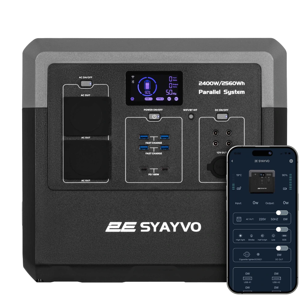 Портативне джерело живлення 2Е Syayvo 2400Вт Портативне джерело живлення 2Е Syayvo 2400Вт