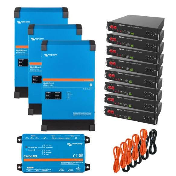 Система безперебійного живлення трифазна VictronEnergy MultiPlus-II + Dyness 12кВт 24кВт•ч Система безперебійного живлення трифазна VictronEnergy MultiPlus-II + Dyness 12кВт 24кВт•ч