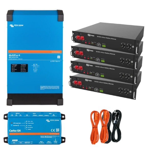 Система безперебійного живлення однофазна VictronEnergy MultiPlus-II + Dyness 4 кВт 9.6 кВт•ч Система безперебійного живлення однофазна VictronEnergy MultiPlus-II + Dyness 4 кВт 9.6 кВт•ч
