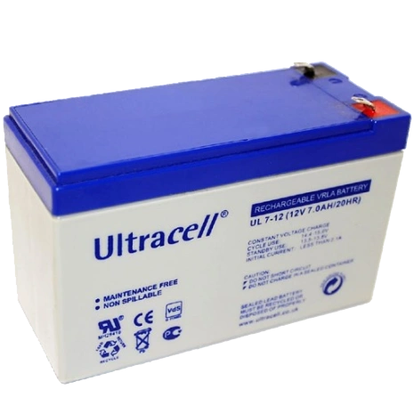 Свинцево-кислотна акумуляторна батарея Ultracell UL7-12 7A•ч 12В Свинцево-кислотна акумуляторна батарея Ultracell UL7-12 7A•ч 12В