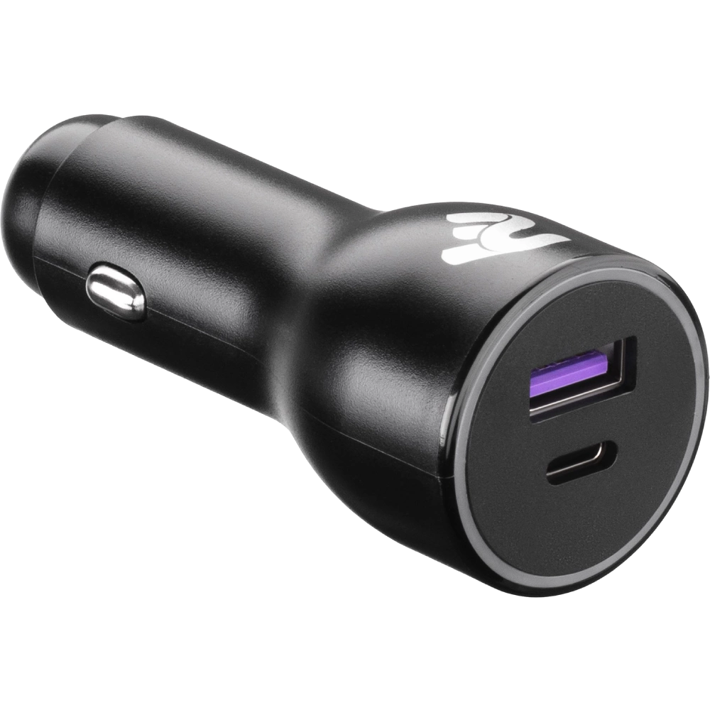 Зарядний пристрій автомобільний 2E Dual USB Car Charger 38W USB-C Black (2E-ACR18PDQC-B)