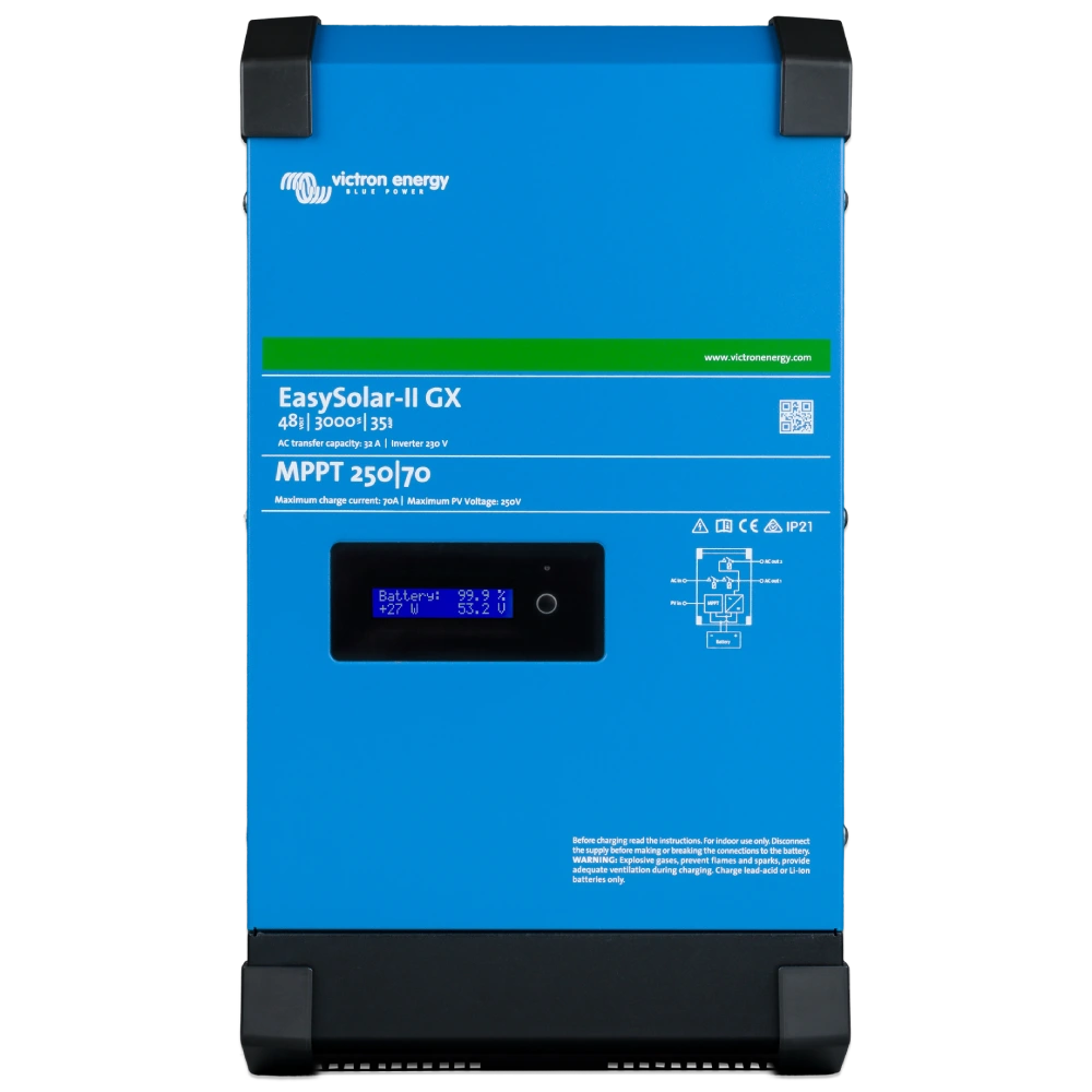 Інвертор Victron Energy EasySolar-II GX 48/3000/35-32 MPPT 250/70 солнечный однофазный чистая синусоида Інвертор Victron Energy EasySolar-II GX 48/3000/35-32 MPPT 250/70 солнечный однофазный чистая синусоида
