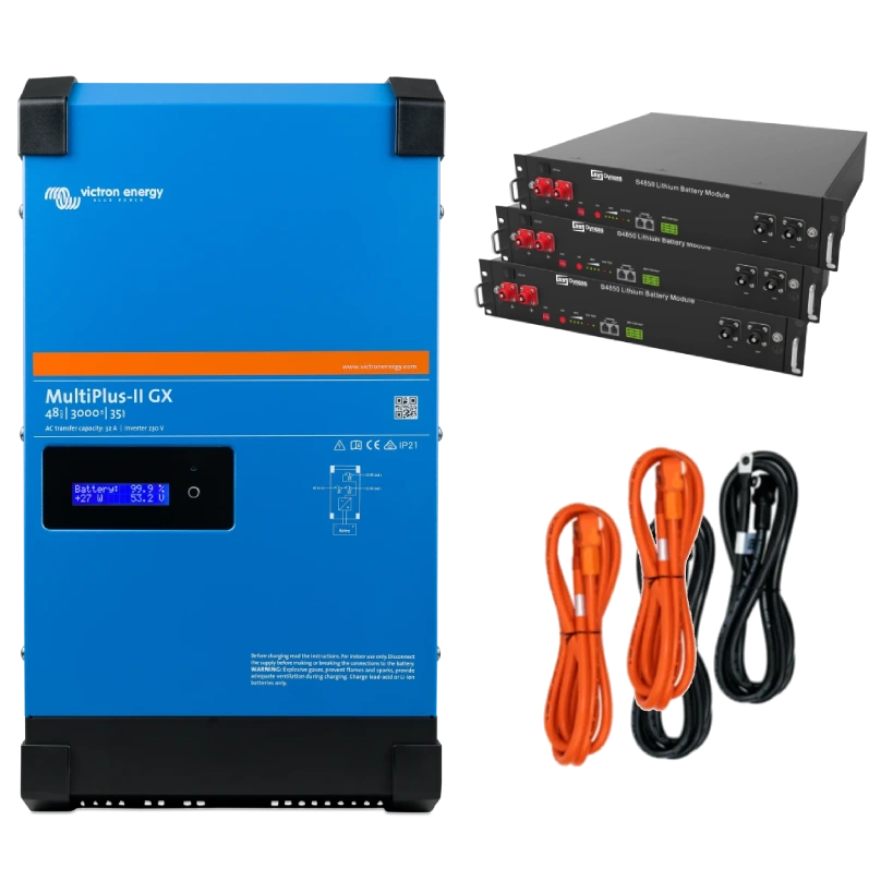 Система автономного живлення однофазна Victron Energy MultiPlus-II + Dyness 2.4кВт 7.2кВт•год Система автономного живлення однофазна Victron Energy MultiPlus-II + Dyness 2.4кВт 7.2кВт•год