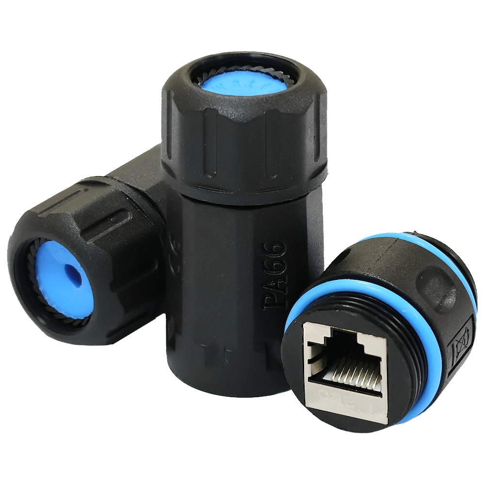 Водонепроникний зєднувач LW IP68 RJ45-RJ45 STP кат.6 Водонепроникний зєднувач LW IP68 RJ45-RJ45 STP кат.6
