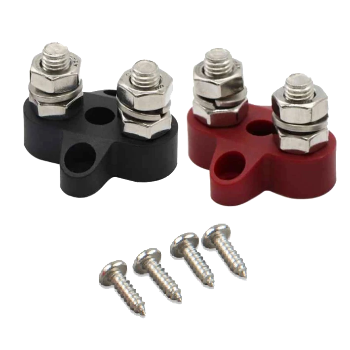 Подвійний набір клем M8 Victron Energy Dual Terminal Stud M8-linked set (1 red/1 black) Подвійний набір клем M8 Victron Energy Dual Terminal Stud M8-linked set (1 red/1 black)