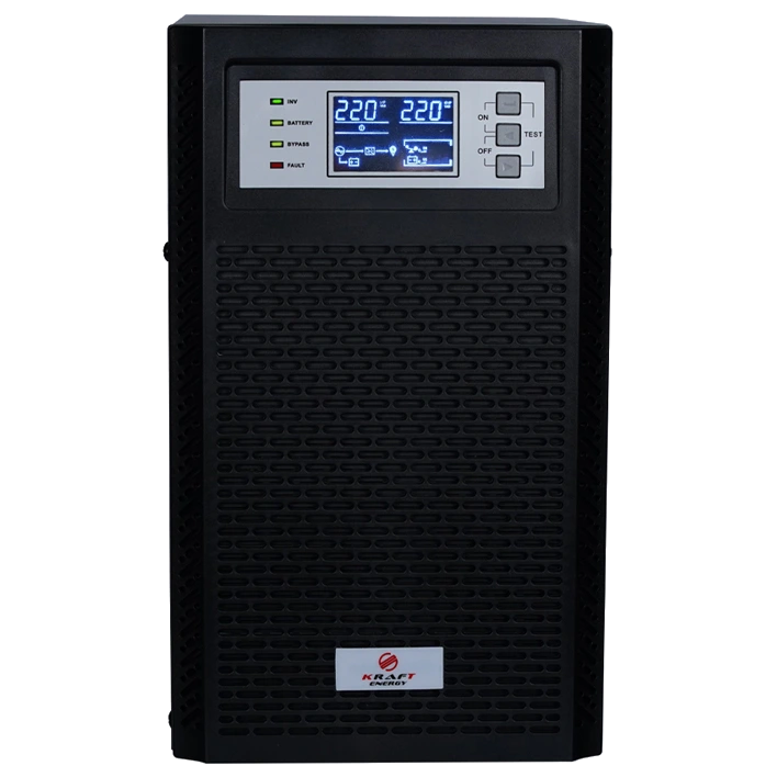 Джерело безперебійного живлення Kraft KRF-T3000VA/2400W(LCD) Pro Online Джерело безперебійного живлення Kraft KRF-T3000VA/2400W(LCD) Pro Online