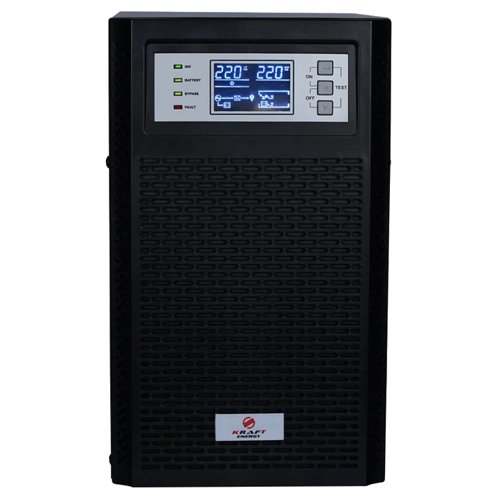 Джерело безперебійного живлення Kraft KRF-T3000VA/3KW(LCD)Ex Pro Online Джерело безперебійного живлення Kraft KRF-T3000VA/3KW(LCD)Ex Pro Online