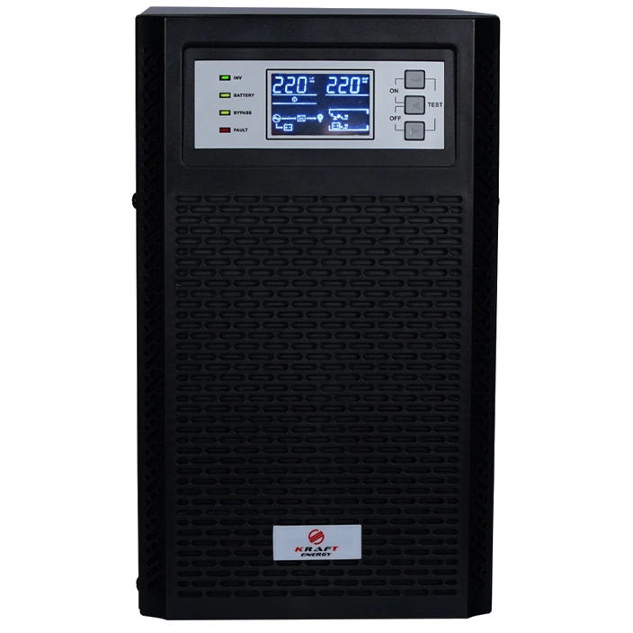 Джерело безперебійного живлення Kraft KRF-T6000VA/6KW(LCD)Ex Pro Online Джерело безперебійного живлення Kraft KRF-T6000VA/6KW(LCD)Ex Pro Online