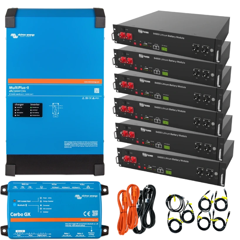 Система безперебійного живлення однофазна VictronEnergy MultiPlus-II + Dyness 4кВт 14.4кВт•ч Система безперебійного живлення однофазна VictronEnergy MultiPlus-II + Dyness 4кВт 14.4кВт•ч