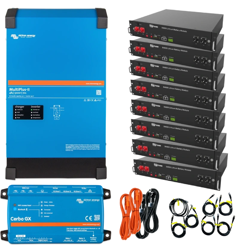 Система безперебійного живлення однофазна VictronEnergy MultiPlus-II + Dyness 4кВт 19.2кВт•ч Система безперебійного живлення однофазна VictronEnergy MultiPlus-II + Dyness 4кВт 19.2кВт•ч