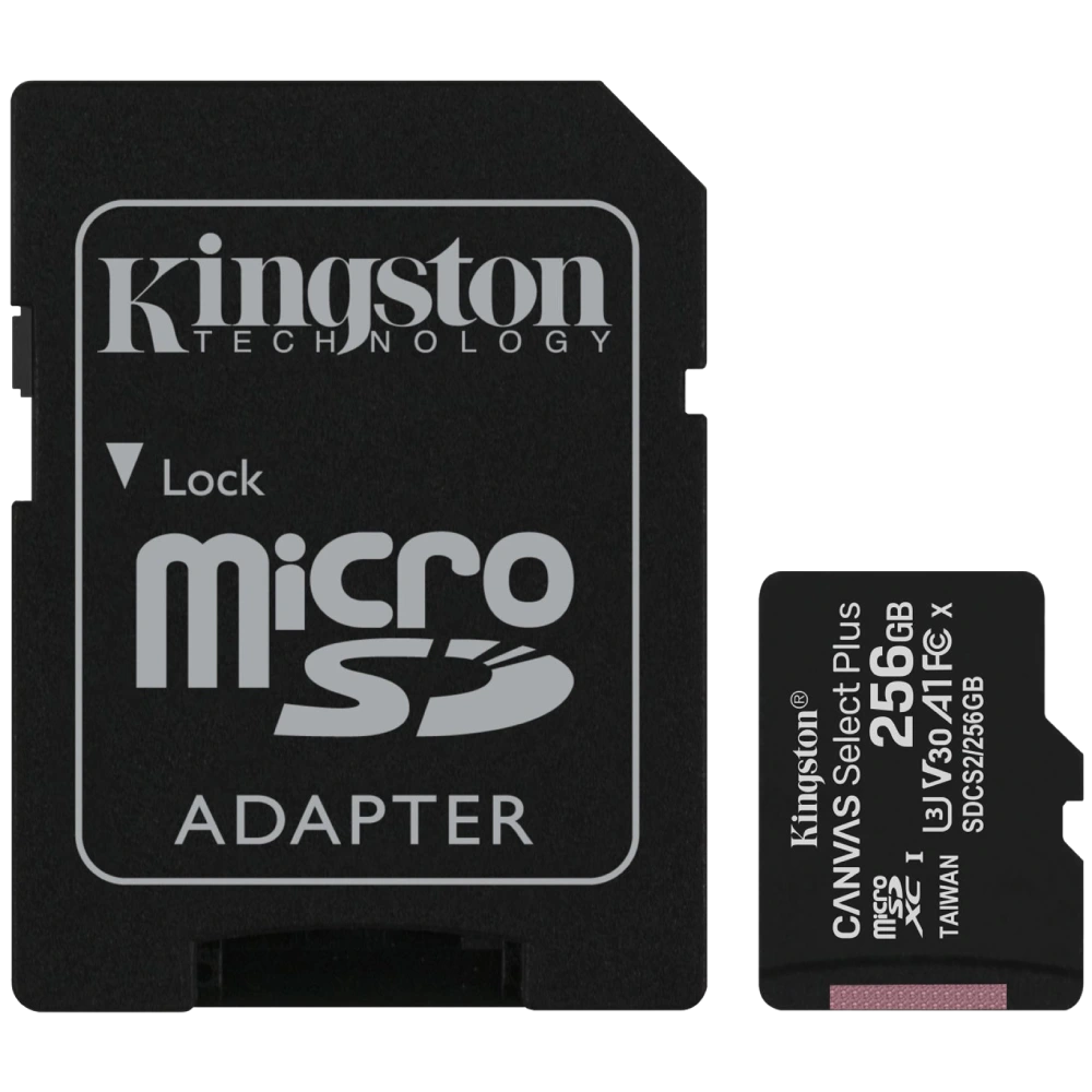 Модуль флеш-памяті Kingston 256GB micSDXC Canvas Select Plus 100R A1 C10 Card Модуль флеш-памяті Kingston 256GB micSDXC Canvas Select Plus 100R A1 C10 Card