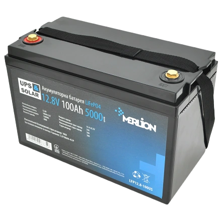 Акумуляторна батарея Merlion LiFePO4 12.8V 100AH Акумуляторна батарея Merlion LiFePO4 12.8V 100AH