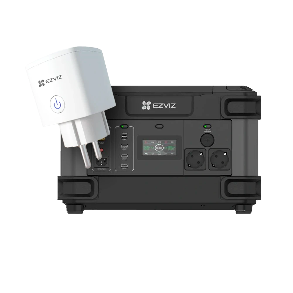Портативне джерело живлення Ezviz CS-PS1300 (CN066) (FR) 2000Вт + умная розетка CS-T30-10B-EU Портативне джерело живлення Ezviz CS-PS1300 (CN066) (FR) 2000Вт + умная розетка CS-T30-10B-EU