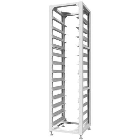 Стойка Deye 3U-HRack-2G 13 floors для 12 висковольтных батарей Стойка Deye 3U-HRack-2G 13 floors для 12 висковольтных батарей