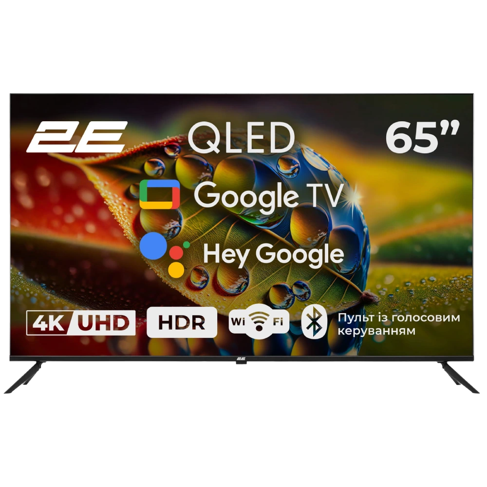 Телевизор 2E 65A77Q 65 дюймов 3840x2160 QLED Google TV Телевизор 2E 65A77Q 65 дюймов 3840x2160 QLED Google TV