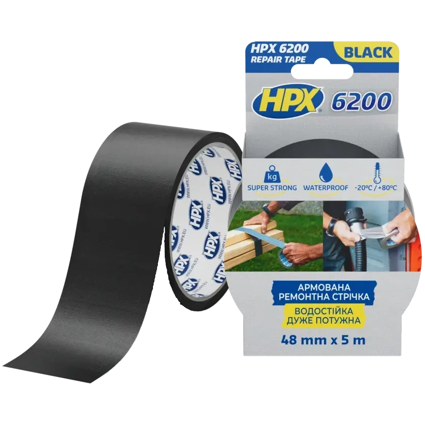 Лента армированная односторонняя HPX CS5005 6200 48мм х 5м Лента армированная односторонняя HPX CS5005 6200 48мм х 5м