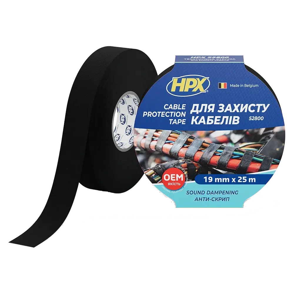 Лента для жгутовки и защиты кабелей HPX TP1910 19мм х 25м Лента для жгутовки и защиты кабелей HPX TP1910 19мм х 25м