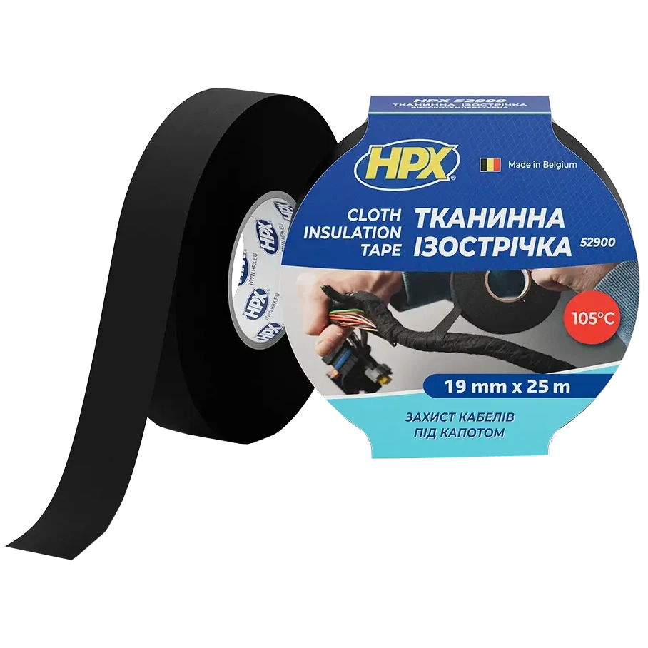 Лента тканевая изоляционная HPX LI1925 19мм х 25м Лента тканевая изоляционная HPX LI1925 19мм х 25м