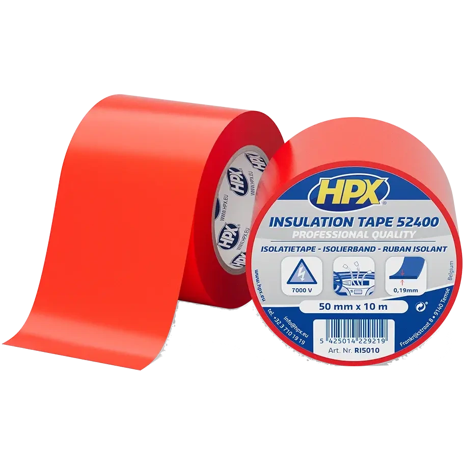 Лента ПВХ изоляционная HPX RI5010 52400 50мм x 10м Лента ПВХ изоляционная HPX RI5010 52400 50мм x 10м