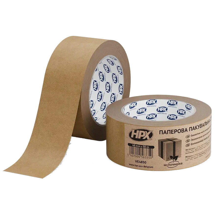 Стрічка пакувальна HPX VE4850 ECO 48мм х 50м Стрічка пакувальна HPX VE4850 ECO 48мм х 50м