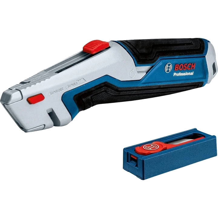 Висувний ніж та диспенсер із 10 лезами Bosch Professional (1600A027M5) 185 мм Висувний ніж та диспенсер із 10 лезами Bosch Professional (1600A027M5) 185 мм