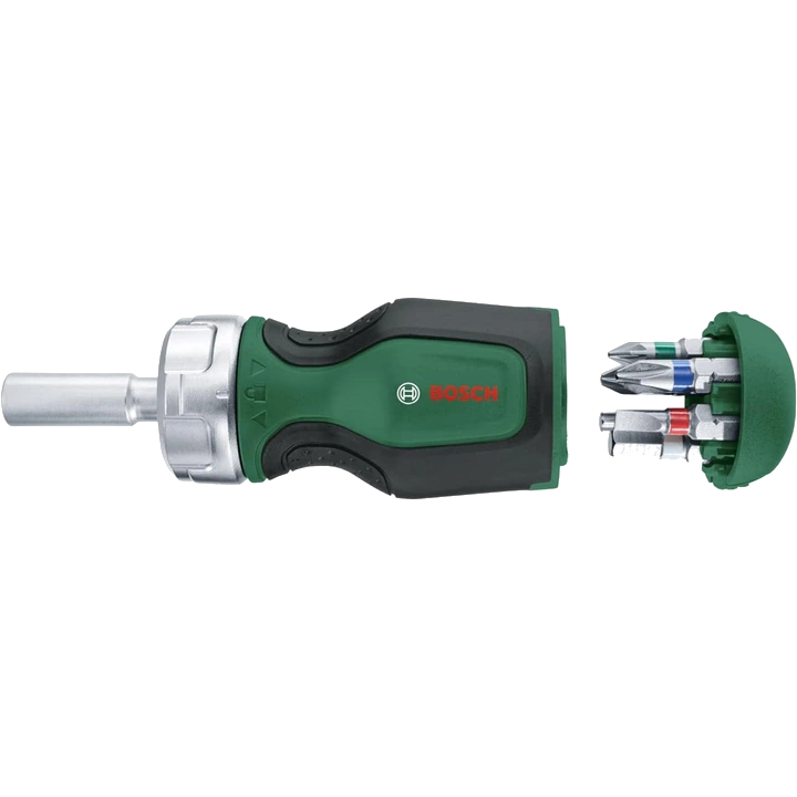 Викрутка Bosch Stubby (1600A027PK) с трещоткой + 6 бит Викрутка Bosch Stubby (1600A027PK) с трещоткой + 6 бит