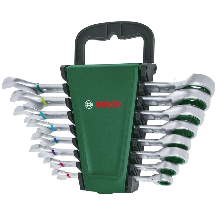 Набір ключів комбінованих Bosch (1600A027PS) с трещоткой 8 шт