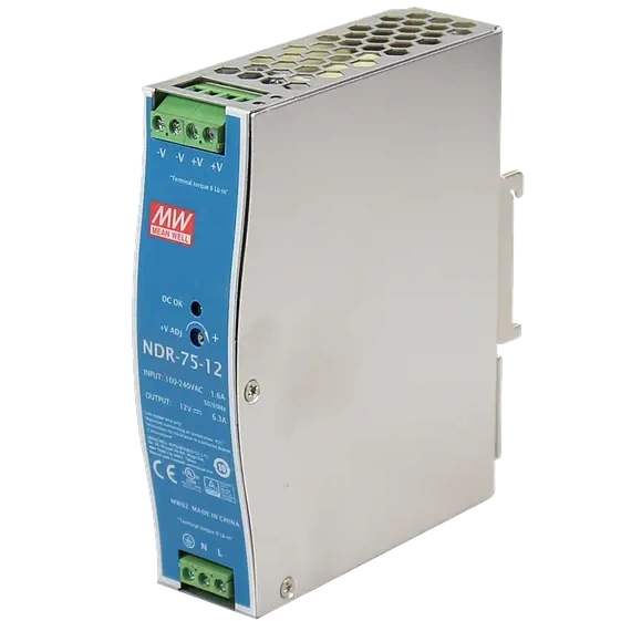 Блок живлення Mean Well NDR-75-12 12В 6.3А Блок живлення Mean Well NDR-75-12 12В 6.3А