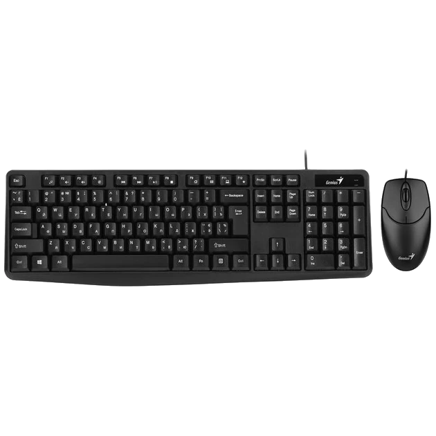 Комплект (клавіатура + миша) Genius KM-170 Black Ukr (31330006409) Комплект (клавіатура + миша) Genius KM-170 Black Ukr (31330006409)