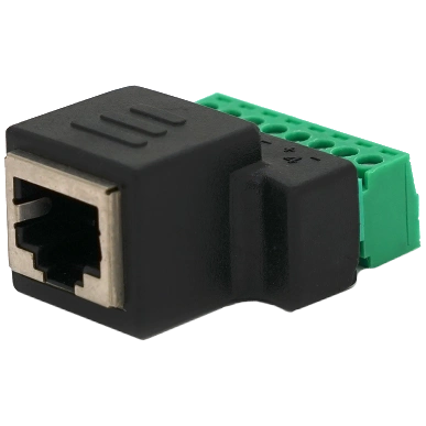 Розєм RJ-45(F) (8 контактов) с клеммами под кабель Розєм RJ-45(F) (8 контактов) с клеммами под кабель