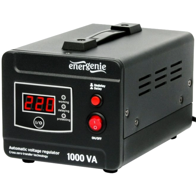 Автоматичний регулятор EnerGenie EG-AVR-D1000-01 1000ВА Автоматичний регулятор EnerGenie EG-AVR-D1000-01 1000ВА