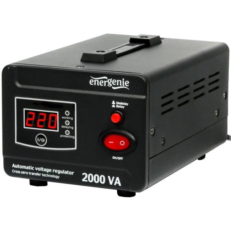 Автоматичний регулятор EnerGenie EG-AVR-D2000-01 2000ВА Автоматичний регулятор EnerGenie EG-AVR-D2000-01 2000ВА