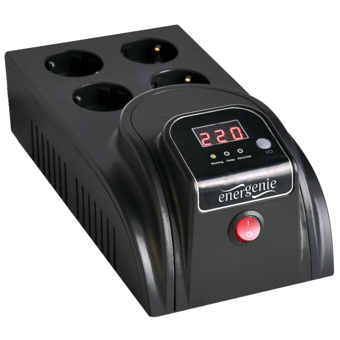 Автоматичний регулятор EnerGenie EG-AVR-E1000-01 1000ВА Автоматичний регулятор EnerGenie EG-AVR-E1000-01 1000ВА