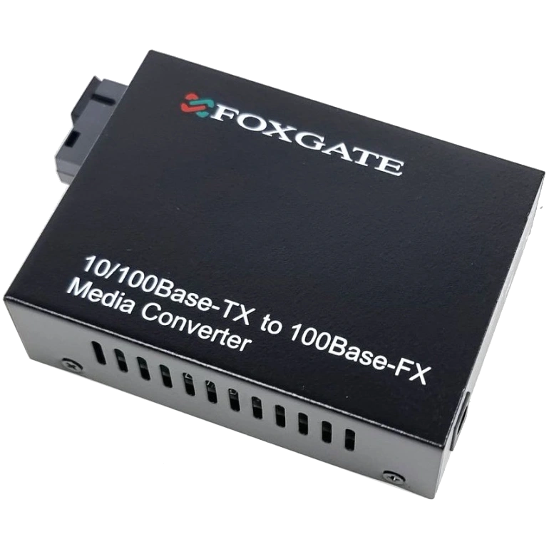 Оптоволоконный медиаконвертер FoxGate EC-B-0,1-1SM-1310nm-20-LFP Оптоволоконный медиаконвертер FoxGate EC-B-0,1-1SM-1310nm-20-LFP
