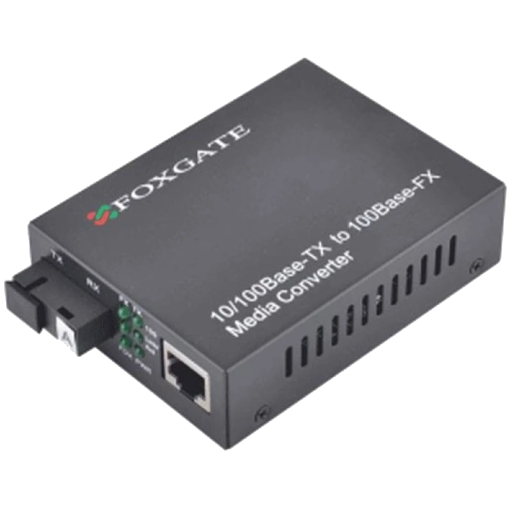 Оптоволоконный медиаконвертер FoxGate EC-B-0,1-1SM-1550nm-20-LFP Оптоволоконный медиаконвертер FoxGate EC-B-0,1-1SM-1550nm-20-LFP