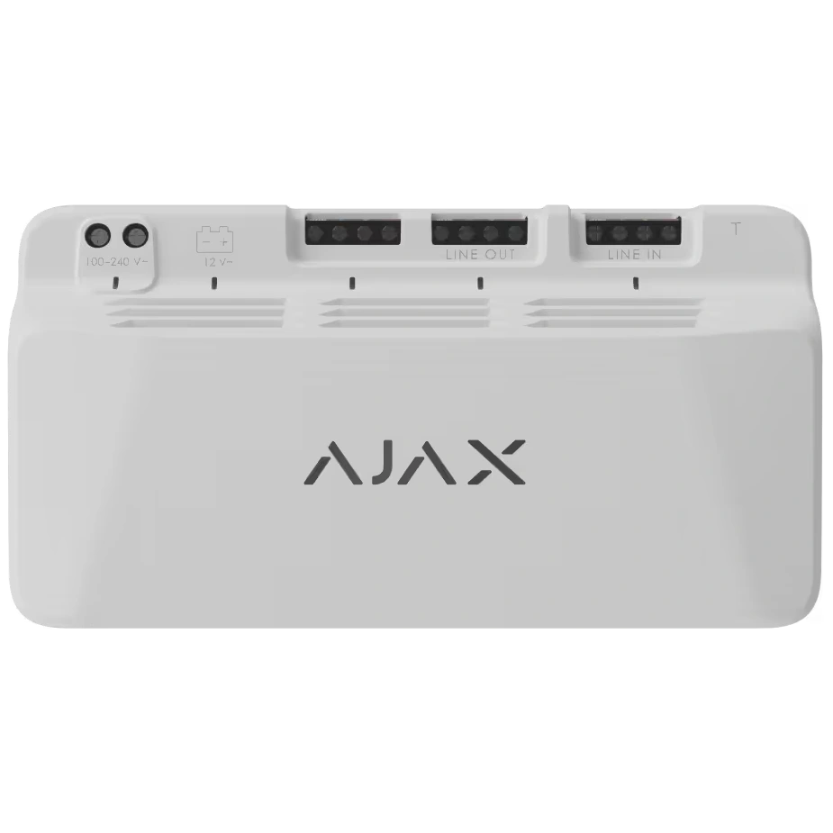 Блок живлення для роботи лінії Fibra Ajax LineSupply (45W) Fibra ASP white Блок живлення для роботи лінії Fibra Ajax LineSupply (45W) Fibra ASP white