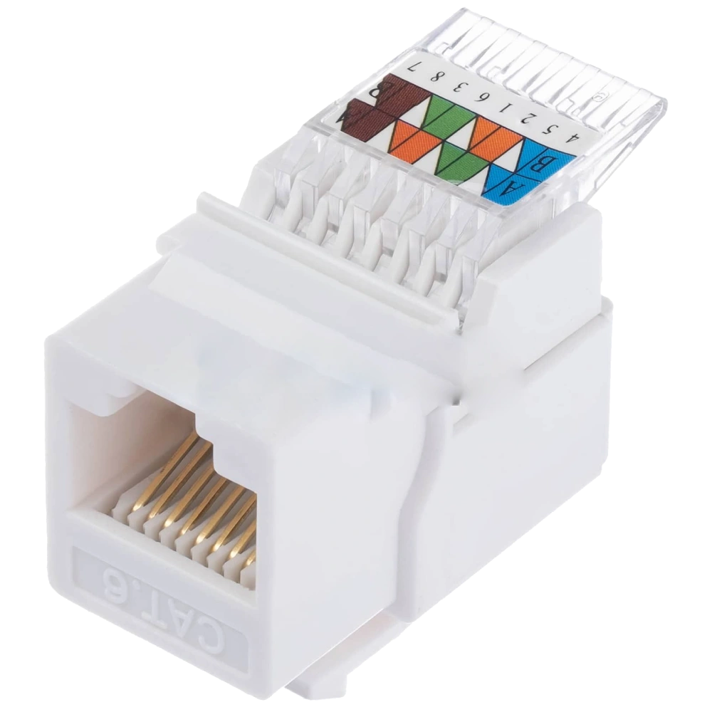 Модуль Hager Lumina WL9002 SLIM KeyStone RJ-45 UTP, кат.5е Модуль Hager Lumina WL9002 SLIM KeyStone RJ-45 UTP, кат.5е