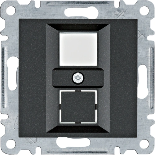 Панель Hager Lumina WL2323 двойная для RJ12/RJ45 Панель Hager Lumina WL2323 двойная для RJ12/RJ45