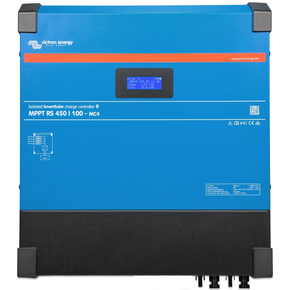 Контролер заряду Victron Energy SmartSolar MPPT RS 450/100-MC4 Контролер заряду Victron Energy SmartSolar MPPT RS 450/100-MC4