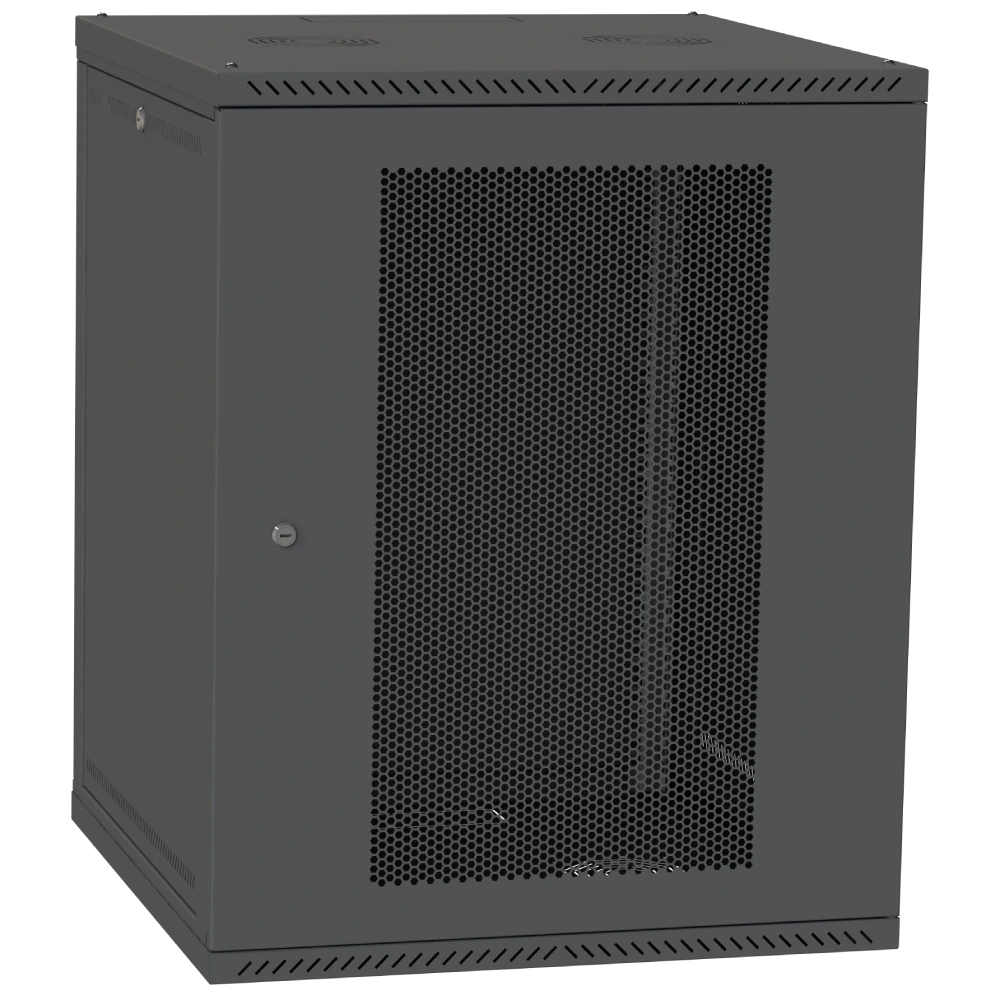 Шафа серверна IPCOM СН-15U 600х450 перфорация RAL9005 Шафа серверна IPCOM СН-15U 600х450 перфорация RAL9005