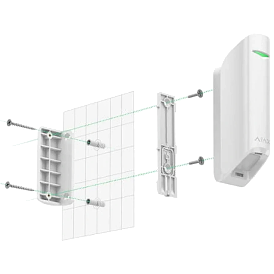 Кріпильна панель Ajax Smartbracket MotionProtect Curtain white Кріпильна панель Ajax Smartbracket MotionProtect Curtain white