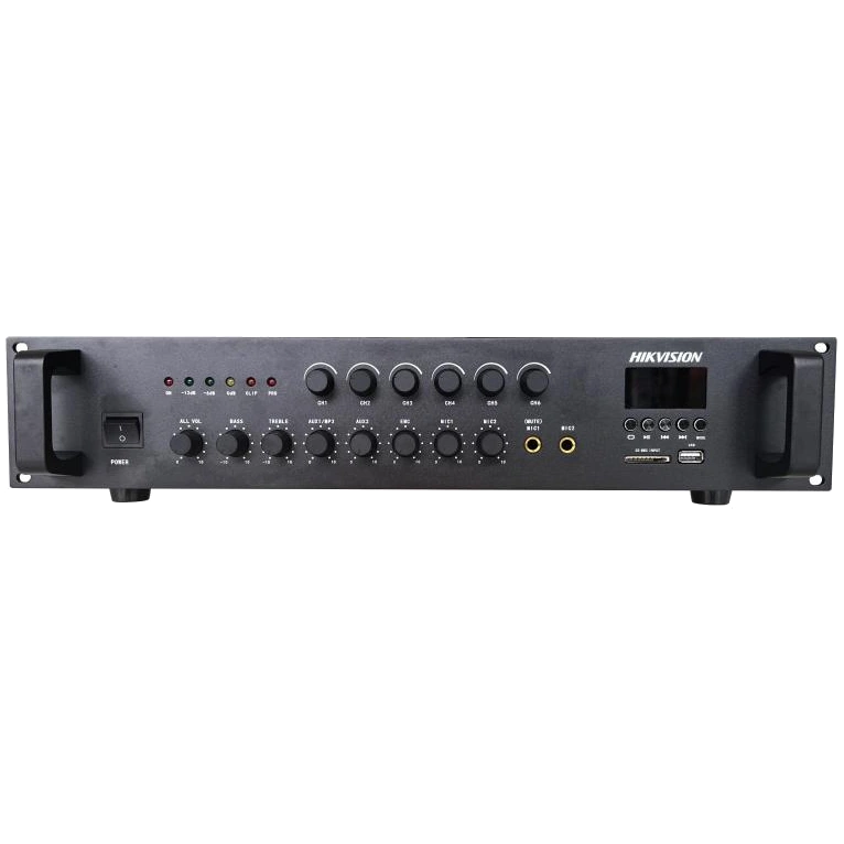 Аналоговий підсилювач Hikvision DS-QAE0A240G1-VB6/EU 240 Вт 6-зонный Аналоговий підсилювач Hikvision DS-QAE0A240G1-VB6/EU 240 Вт 6-зонный