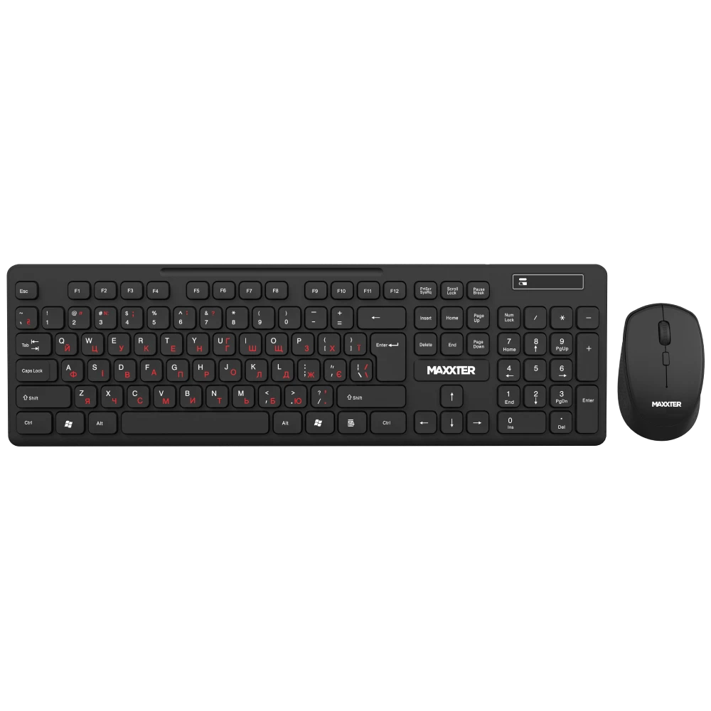 Беспроводной комплект Maxxter KMS-WCM-02B-UA