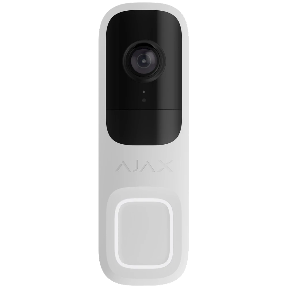 Відеодзвінок Ajax Doorbell White RAL 9003 Відеодзвінок Ajax Doorbell White RAL 9003