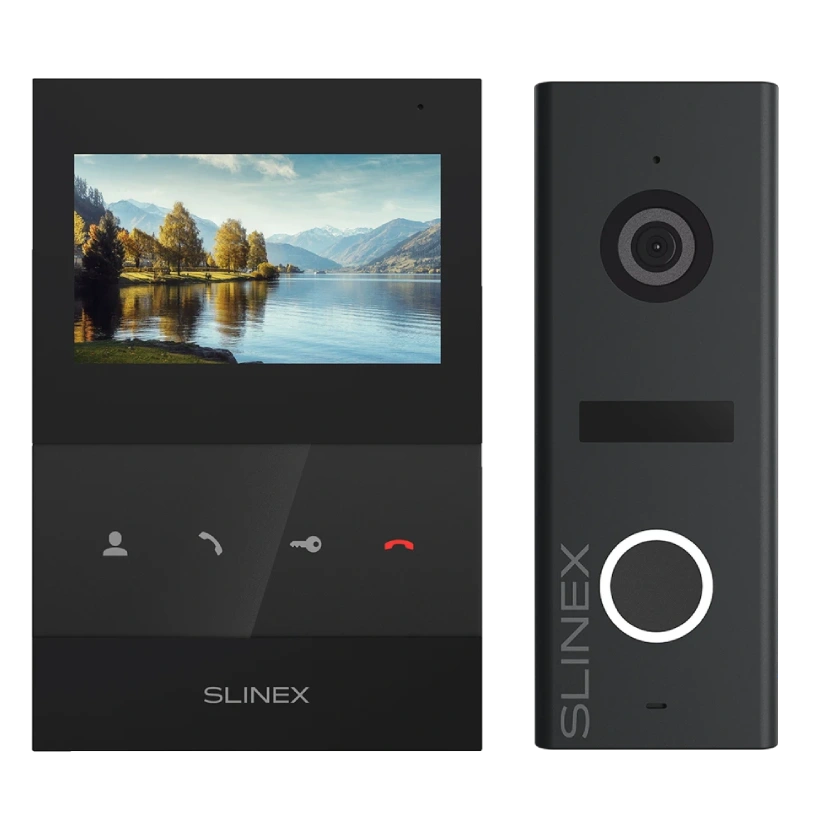 Комплект відеодомофону Slinex SQ-04 Black + ML-17HR Graphite Комплект відеодомофону Slinex SQ-04 Black + ML-17HR Graphite
